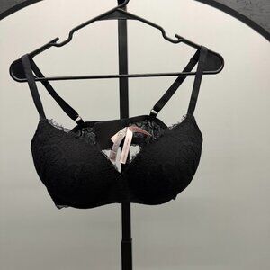 Victoria's Secret Dream Angels Padded No Wire Black Lace Bra